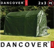 Tente de stockage 2x3x2m PE, Vert