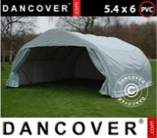 Tente de stockage 5,4x6x2,9m PVC, Gris