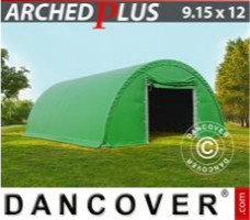 Tente de stockage 9,15x12x4,5m PVC, Vert