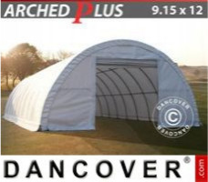 Tente de stockage 9,15x12x4,5m PVC, Blanc