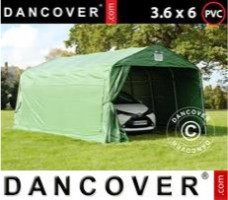 Tente de stockage  3,6x6x2,68m PVC, Vert
