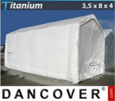 Tente de stockage 3,5x8x3x4m, Blanc