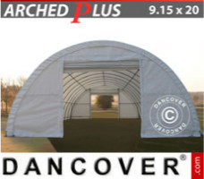 Tente de stockage 9,15x20 x4,5m PVC, Blanc