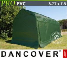 Tente de stockage 3,77x7,3x3,24m PVC, Vert